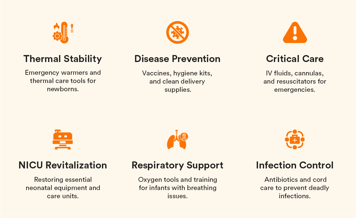 SAPA's 6 prong strategy to prevent infant mortality